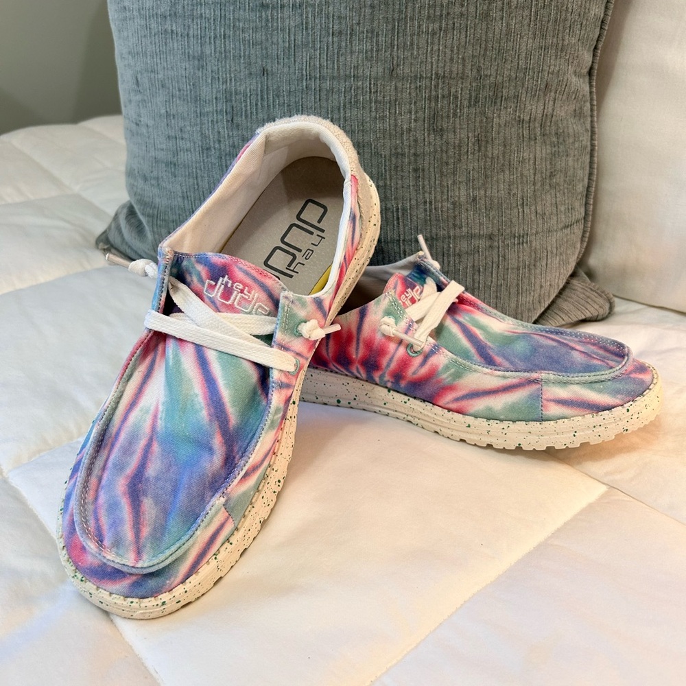 Women’s HEY DUDE Colorful Rose candyTie-Dye - Casual Shoes
